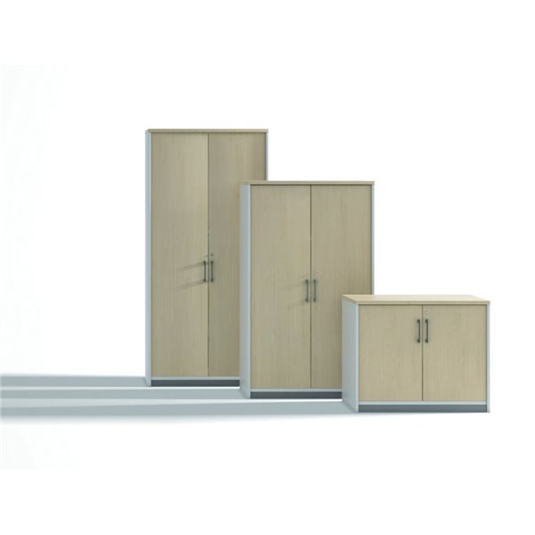 Armario Rocada Con Cuatro Estantes Y Dos Puertas Serie Store 195X90X45 Acabado Aa01 Haya/Haya