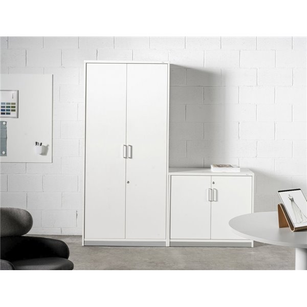 Armario Rocada Con Cuatro Estantes Y Dos Puertas Serie Store 195X90X45 Acabado Aa01 Haya/Haya