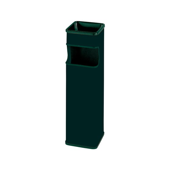 Cenicero Papelera Cuadrado 403 Negro Metalico 65X18X18 Cm
