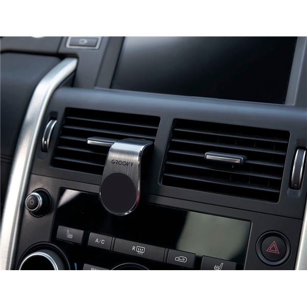 Soporte Para Movil Groovy Coche Universal Magnetico Color Gris Oscuro