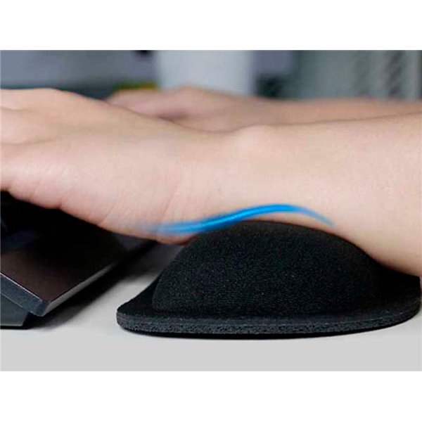 Reposamuñecas Q-Connect Memory Foam Para Teclado Color Negro 460X85X25 Mm