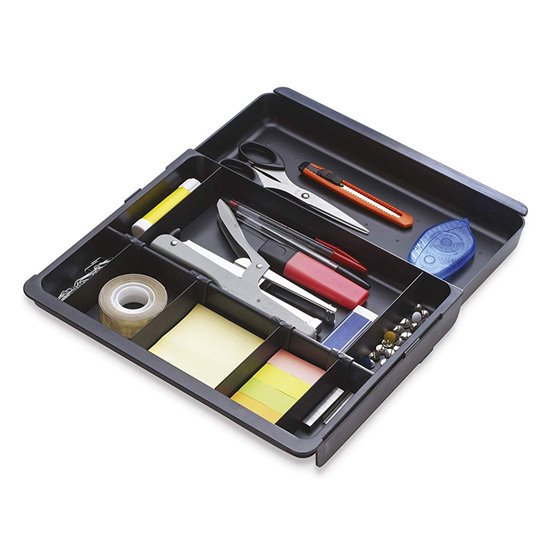 Bandeja Organizadora Exacompta Drawinsert De Cajones Color Negro 298X246X36 Mm