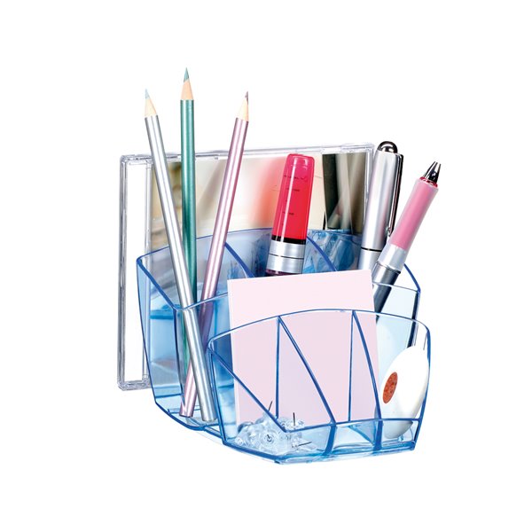 Organizador Sobremesa Cep Confor Ice Blue Plastico Transparente Celeste