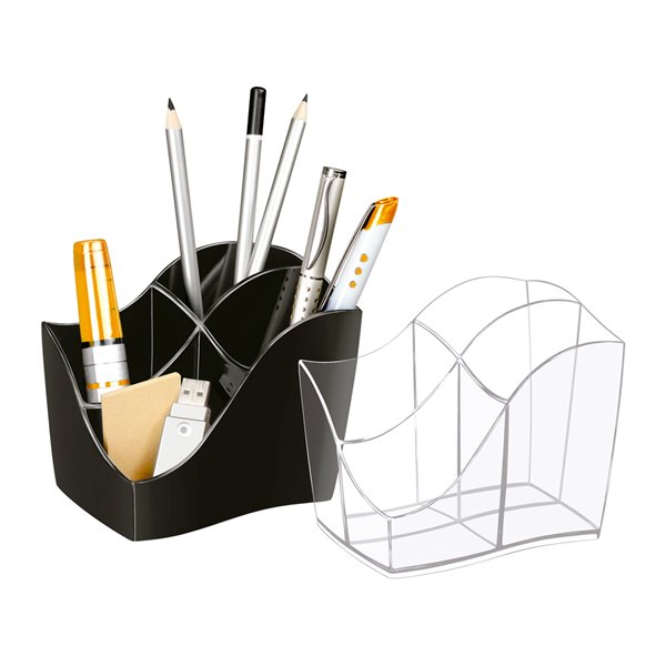 Organizador Sobremesa Cep Gama Ellypse Plastico Negro 118X89X98 Mm
