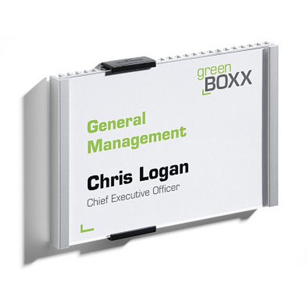 Identificador Portanombre Durable Aluminio Placa Acrilica Antirreflectante Para Puertas 149X105,5 Mm