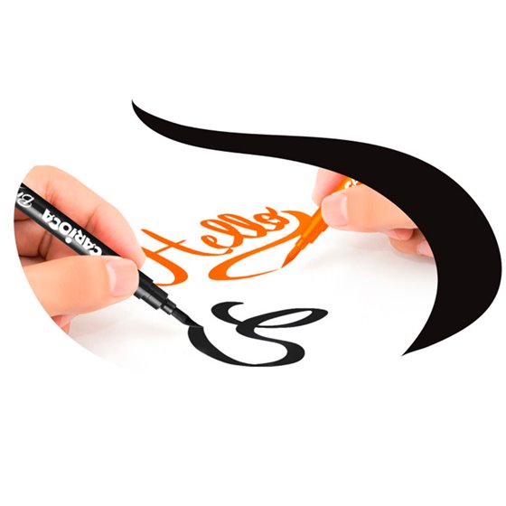 Rotulador Carioca Super Brush Caja De 10 Unidades Colores Surtidos