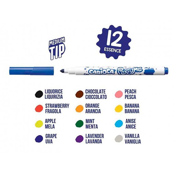 Rotulador Carioca Perfume Xplosion Caja De 12 Unidades Colores Surtidos