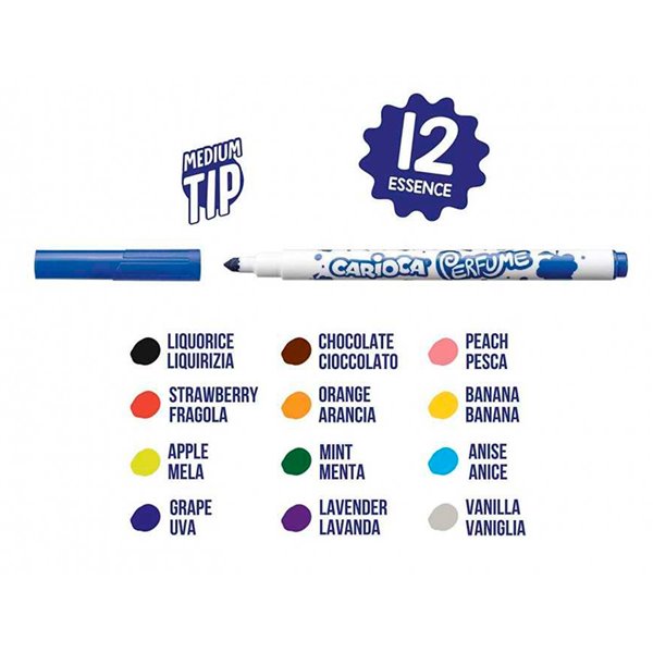 Rotulador Carioca Perfume Xplosion Caja De 12 Unidades Colores Surtidos