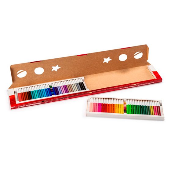 Rotulador Carioca Joy Metro Caja De 96 Unidades Colores Surtidos