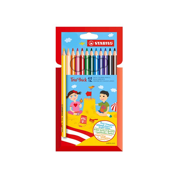 Lapices De Colores Stabilo Trio Caja De 12 Colores