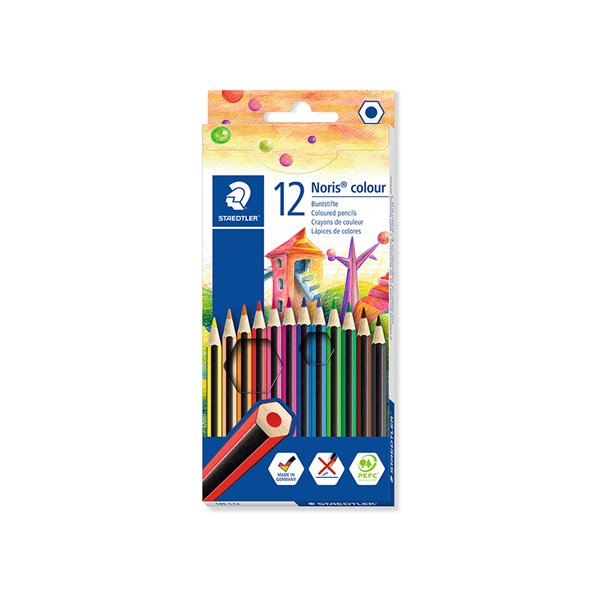 Lapices De Colores Staedtler Wopex Ecologico 12 Colores En Caja De Carton