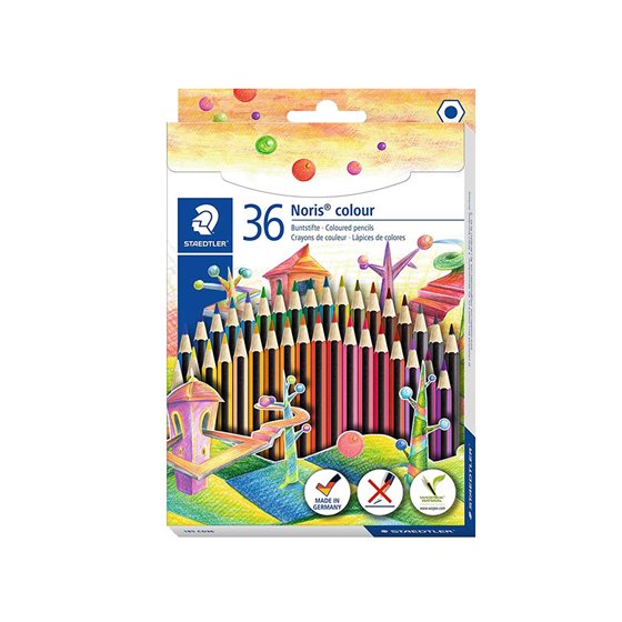 Lapices De Colores Staedtler Wopex Ecologico 36 Colores En Caja De Carton