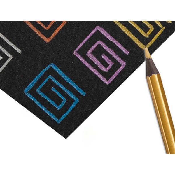 Lapices De Colores Carioca Metallic Hexagonal Mina 3,3 Mm Caja De 12 Colores Surtidos