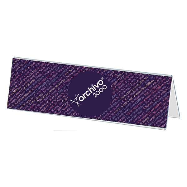 Identificador Sobremesa Archivo 2000 Premium Poliestireno Cristal Transparente 50X210X60 Mm