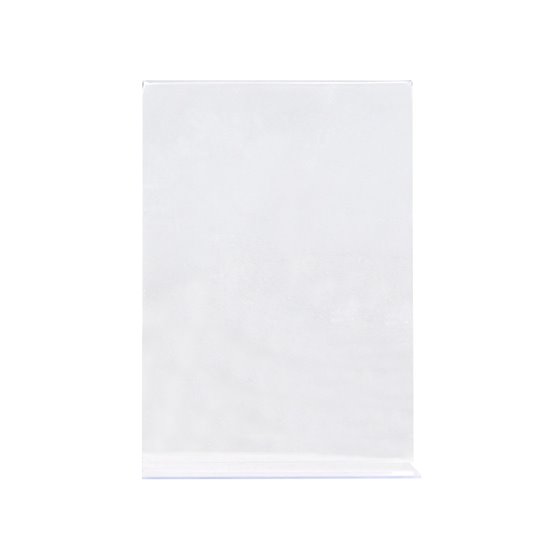 Expositor Sobremesa Q-Connect Con Forma De T Metacrilato Tamaño A5 A Dos Caras