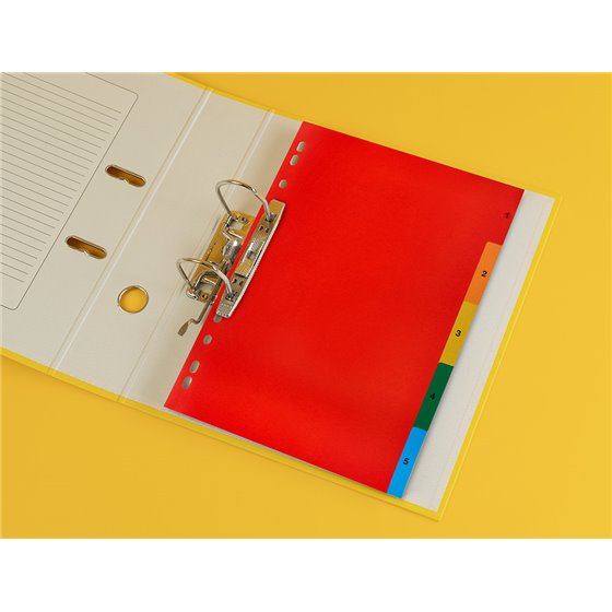 Separador Q-Connect Plastico Juego De 5 Separadores Din A4 Multitaladro