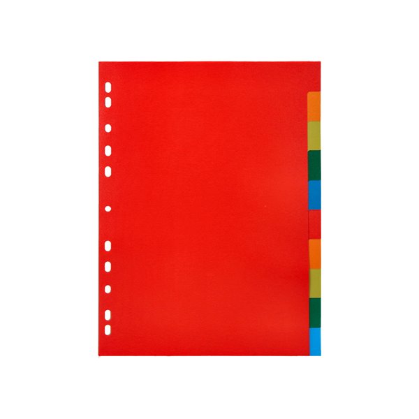 Separador Q-Connect Plastico Juego De 10 Separadores Din A4 Multitaladro