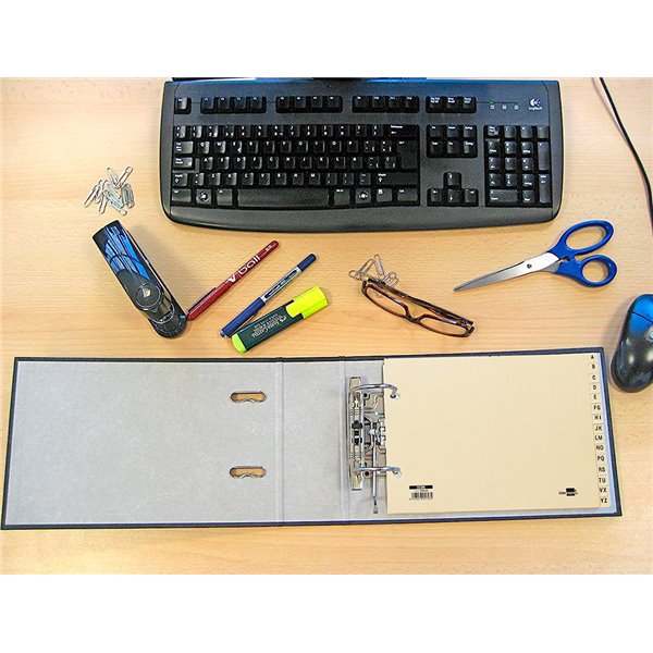 Indice Alfabetico Liderpapel Cartulina Para Archivador 15 Posiciones A-Z Cuarto Apaisado
