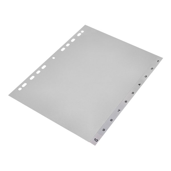 Separador Numerico Q-Connect Plastico 1-10 Juego De 10 Separadores Din A4 Multitaladro