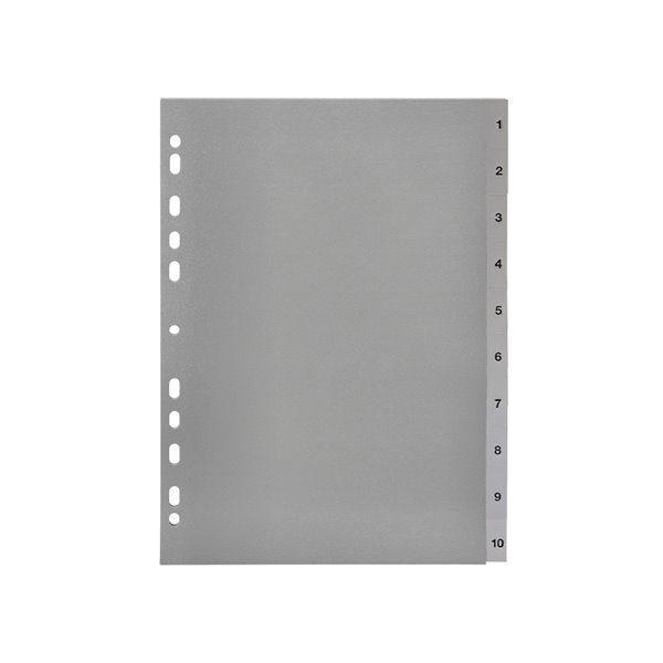 Separador Numerico Q-Connect Plastico 1-10 Juego De 10 Separadores Din A4 Multitaladro