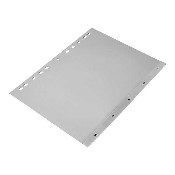 Separador Numerico Q-Connect Plastico 1-5 Juego De 5 Separadores Din A4 Multitaladro