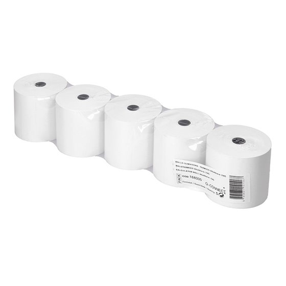 Rollo Sumadora Termico Q-Connect 80 Mm Ancho X 80 Mm Diametro Sin Bisfenol A Papel De 70 G/M2