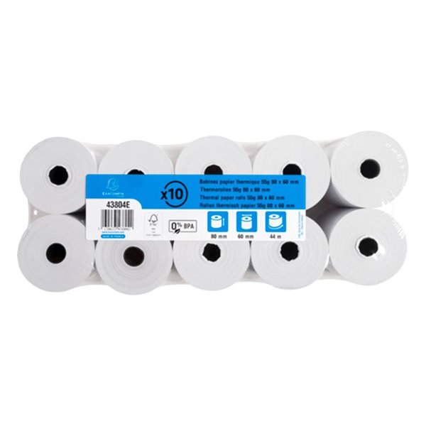 Rollo Sumadora Exacompta Termico 80 Mm X 60 Mm 48 G/M2