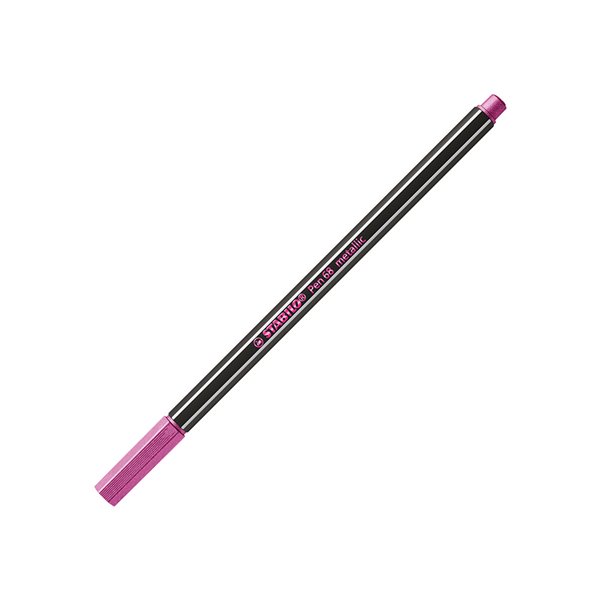 Rotulador Stabilo Punta De Fibra Pen 68 Metallic Estuche Plastico De 8 Unidades Colores Surtidos