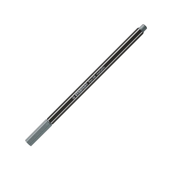Rotulador Stabilo Acuarelable Pen 68 Metalico Plata 1 Mm