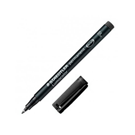 Rotulador Staedtler Lumocolor Retroproyeccion Punta De Fibrapermanente 318-9 Negro Punta Fina Redonda 0.6 Mm