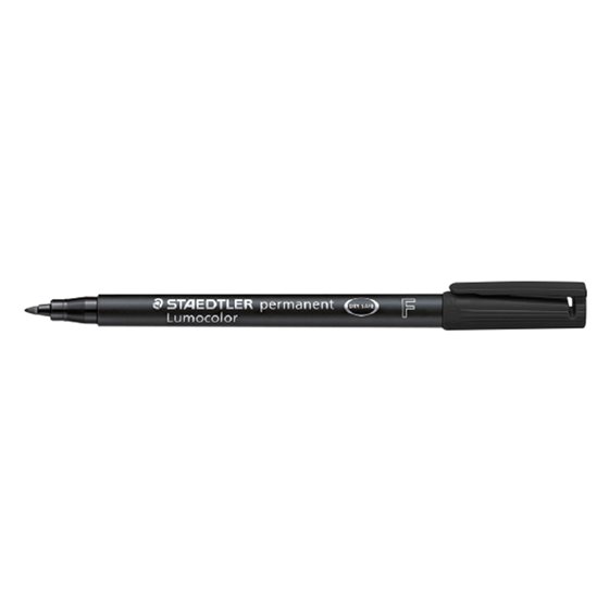 Rotulador Staedtler Lumocolor Retroproyeccion Punta De Fibrapermanente 318-9 Negro Punta Fina Redonda 0.6 Mm