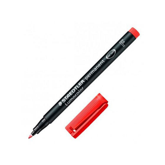 Rotulador Staedtler Lumocolor Retroproyeccion Punta De Fibrapermanente 318-2 Rojo Punta Fina Redonda 0.6 Mm