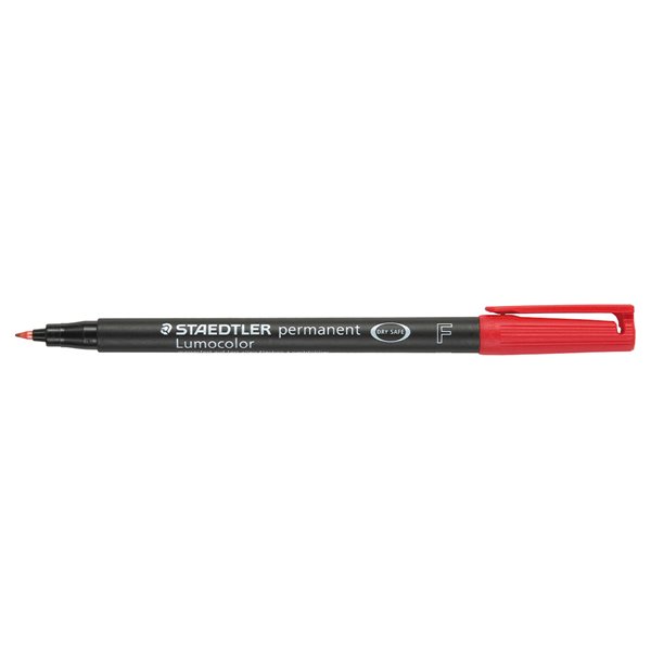 Rotulador Staedtler Lumocolor Retroproyeccion Punta De Fibrapermanente 318-2 Rojo Punta Fina Redonda 0.6 Mm