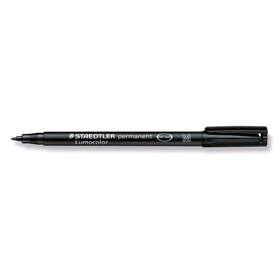 Rotulador Staedtler Lumocolor Retroproyeccion Punta De Fibrapermanente 317-9 Negro Punta Media Redonda 0.8-1 Mm