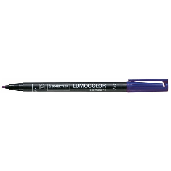 Rotulador Staedtler Lumocolor Retroproyeccion Punta De Fibrapermanente 317-3 Azul Punta Media Redonda 0.8-1 Mm