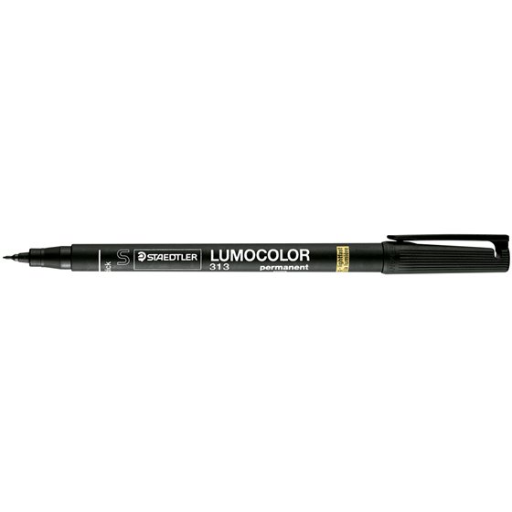 Rotulador Staedtler Lumocolor Retroproyeccion Punta De Fibra Permanente 313-9 Negro Punta Super Fina Redonda 0.4 Mm