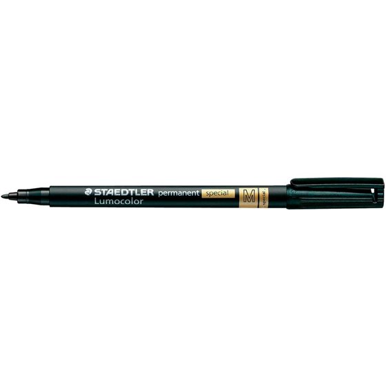 Rotulador Staedtler Lumocolor Retroproyeccion Punta De Fibra Permanente Special 319-9 Negro Punta Media