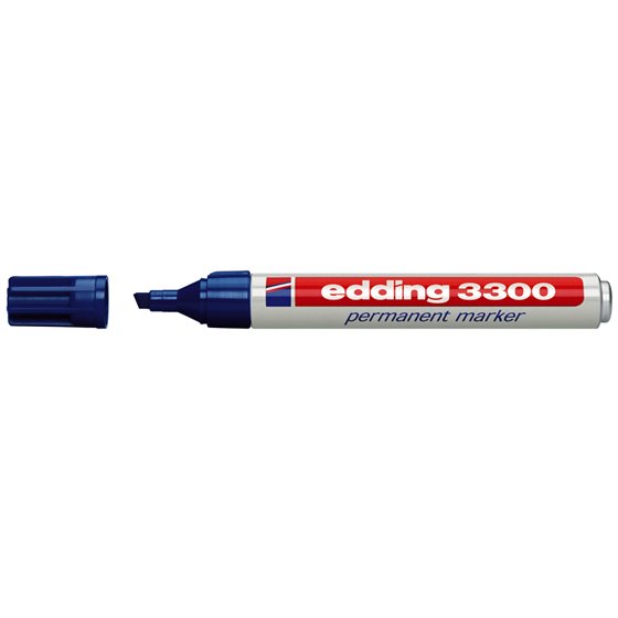 Rotulador Edding Marcador 3300 N.3 Azul Punta Biselada Recargable
