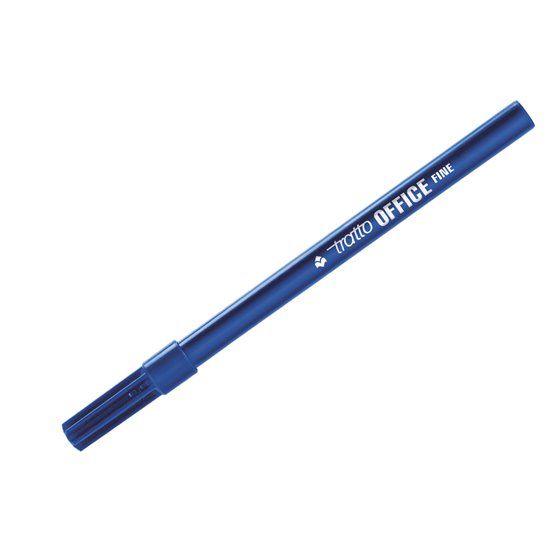 Rotulador Tratto Office Fine Punta De Fibra Trazo 0,7 Mm Azul