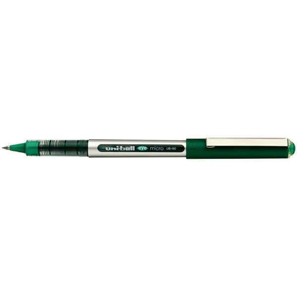 Rotulador Uni-Ball Roller Ub-150 Micro Eye Verde 0,5 Mm Unidad