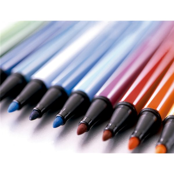 Rotulador Stabilo Punta De Fibra Pen 68 Color Parade Estuche De 20 Unidades Colores Surtidos
