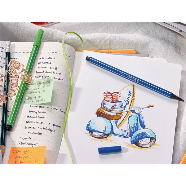Rotulador Stabilo Acuarelable Pen 68 Negro 1 Mm