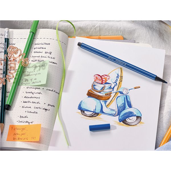 Rotulador Stabilo Acuarelable Pen 68 Bermellon 1 Mm