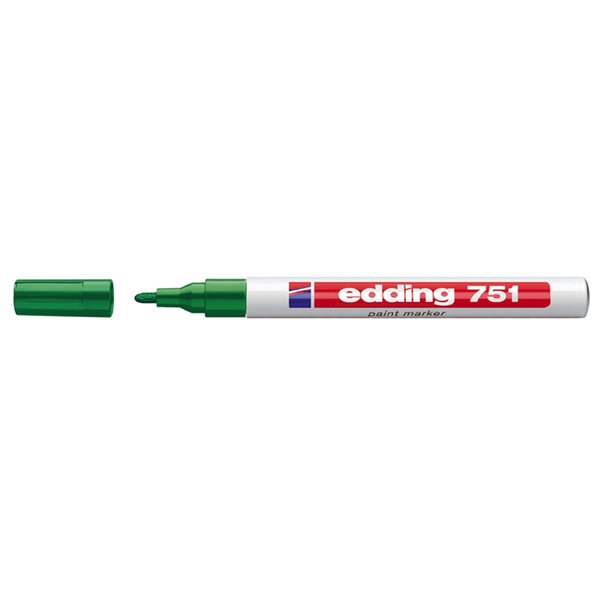 Rotulador Edding Punta Fibra 751 Verde Punta Redonda 1-2 Mm