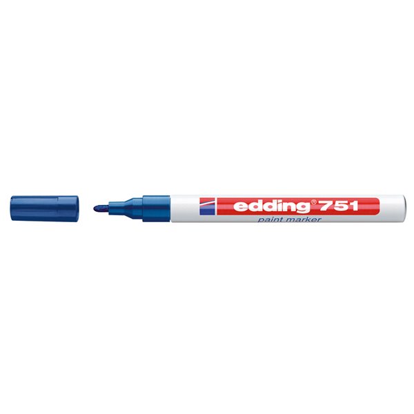 Rotulador Edding Punta Fibra 751 Azul Punta Redonda 1-2 Mm