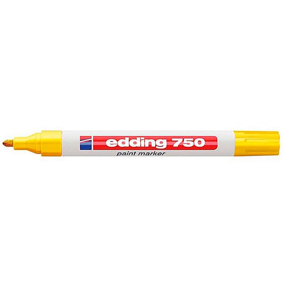 Rotulador Edding Punta Fibra 750 Amarillo Punta Redonda 2-4 Mm