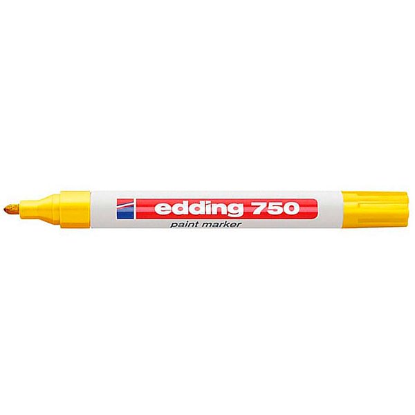 Rotulador Edding Punta Fibra 750 Amarillo Punta Redonda 2-4 Mm