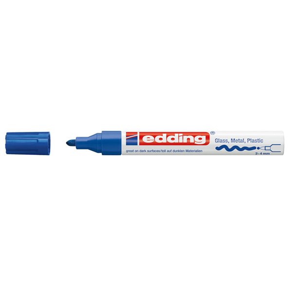 Rotulador Edding Punta Fibra 750 Azul Punta Redonda 3,5 Mm