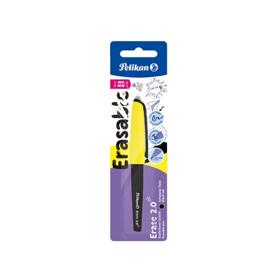 Roller Pelikan Erase 2.0 Borrable Punta 0,7 Mm Tinta Gel Color Negro