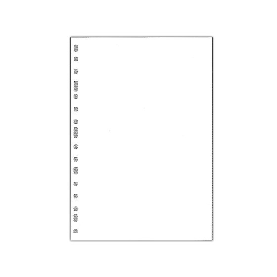 Recambio Multifin 3005 Folio Natural Liso Blanco